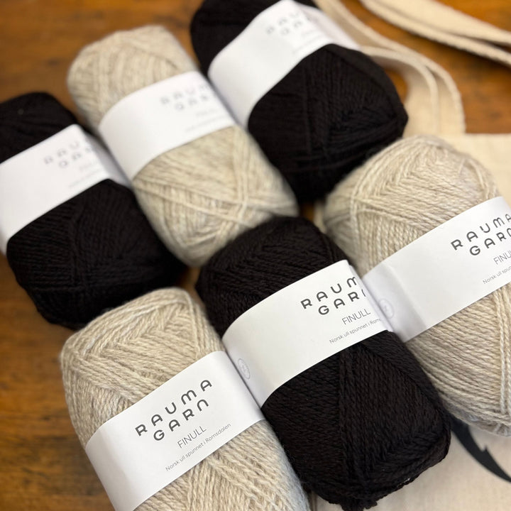 2-Color Tapestry Cowl Kit by Corinne Tomlinson in Rauma Finullgarn