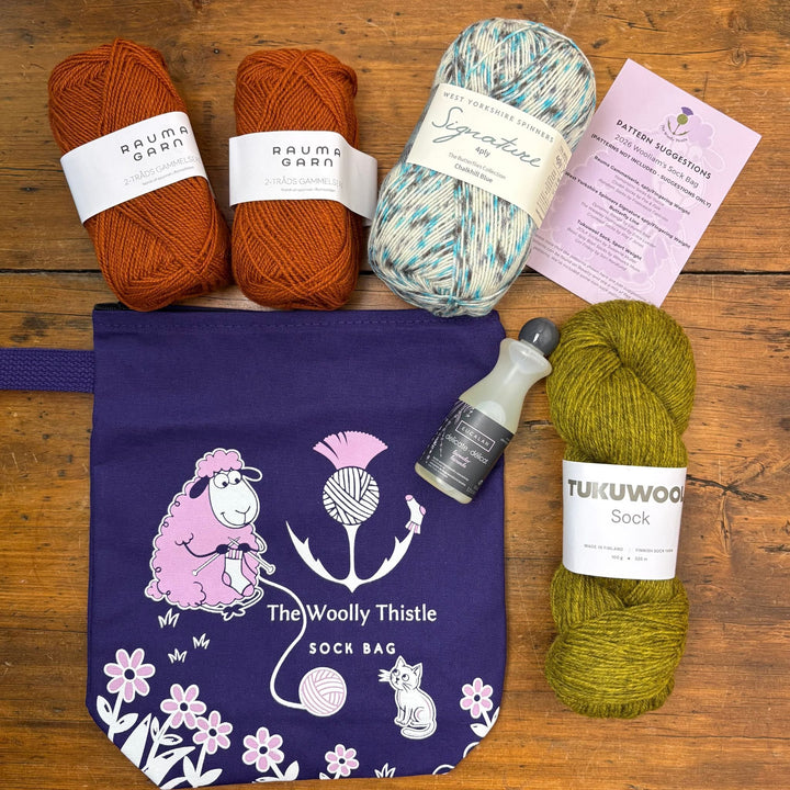 2026 Sock Bag - Wooliam's (Purple)