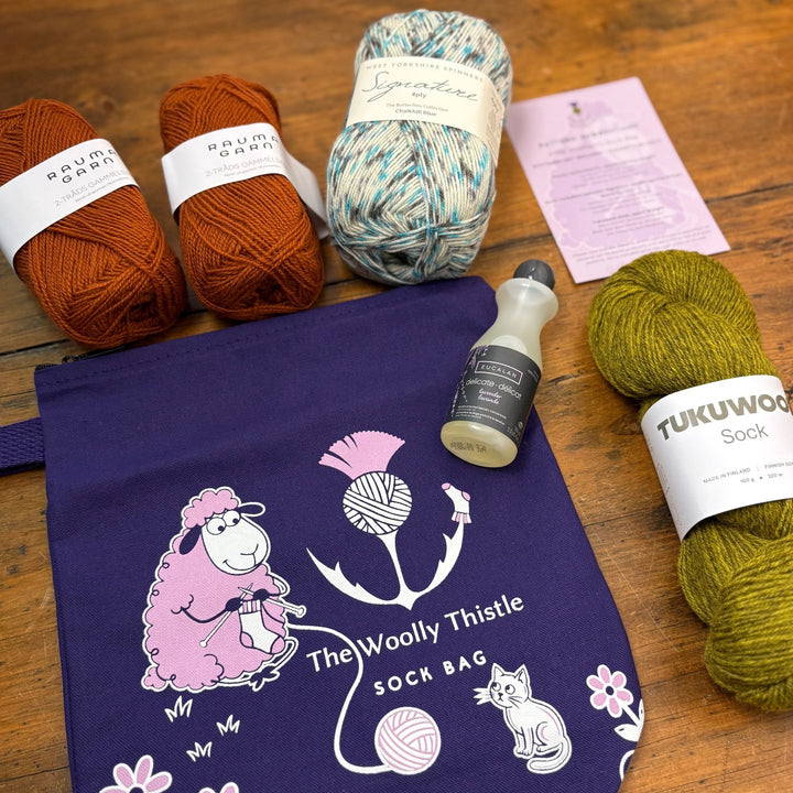 2026 Sock Bag - Wooliam's (Purple)