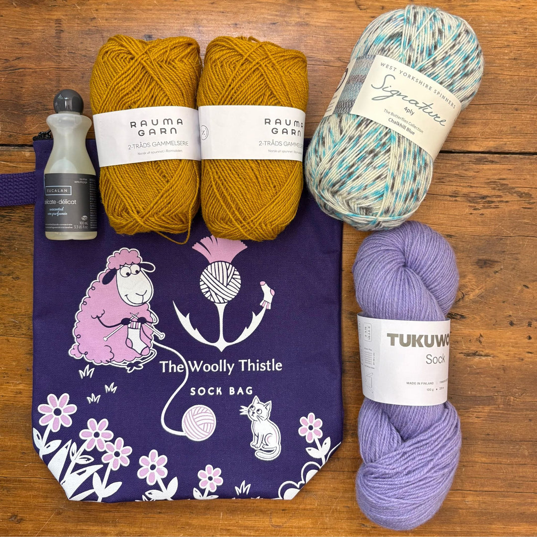 2026 Sock Bag - Wooliam's (Purple)