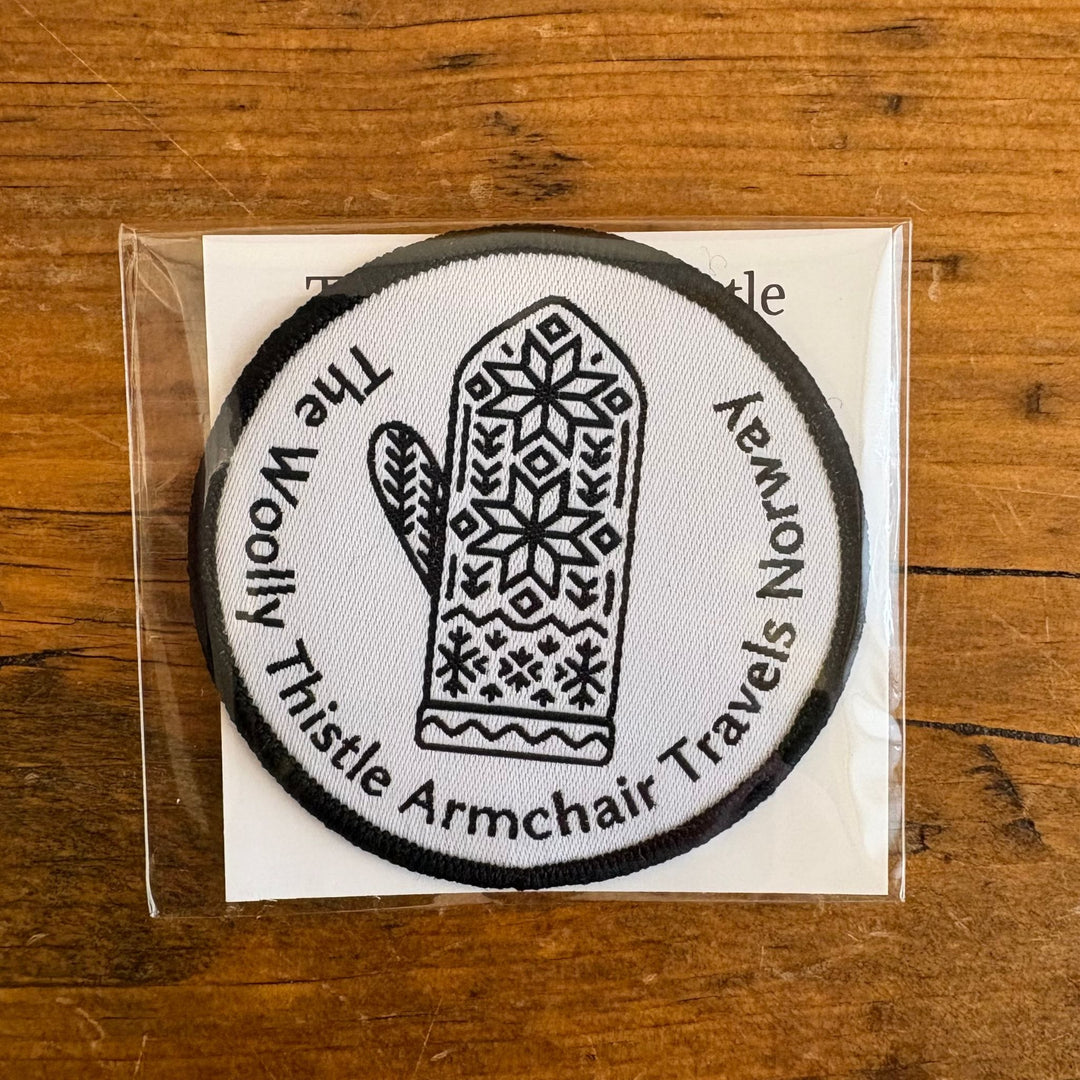 Armchair Travels Norway Woven Iron-On Patch