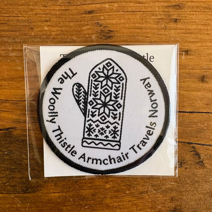 Armchair Travels Norway Woven Iron-On Patch
