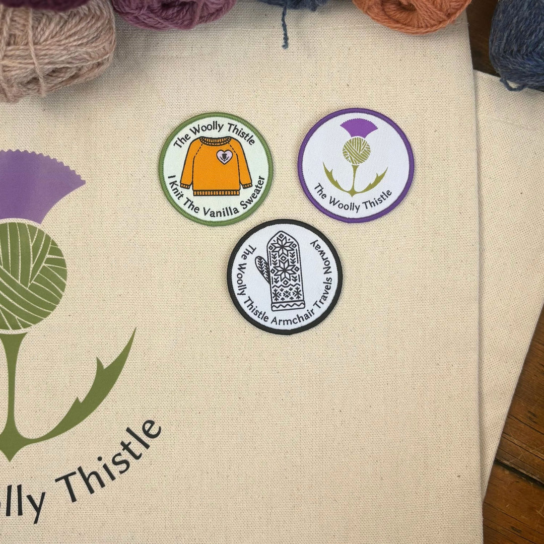 Armchair Travels Norway Woven Iron-On Patch