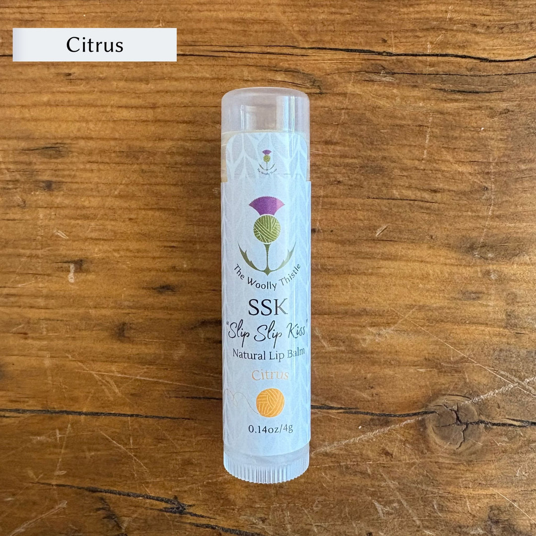 The Woolly Thistle SSK "Slip Slip Kiss" Natural Lip Balm