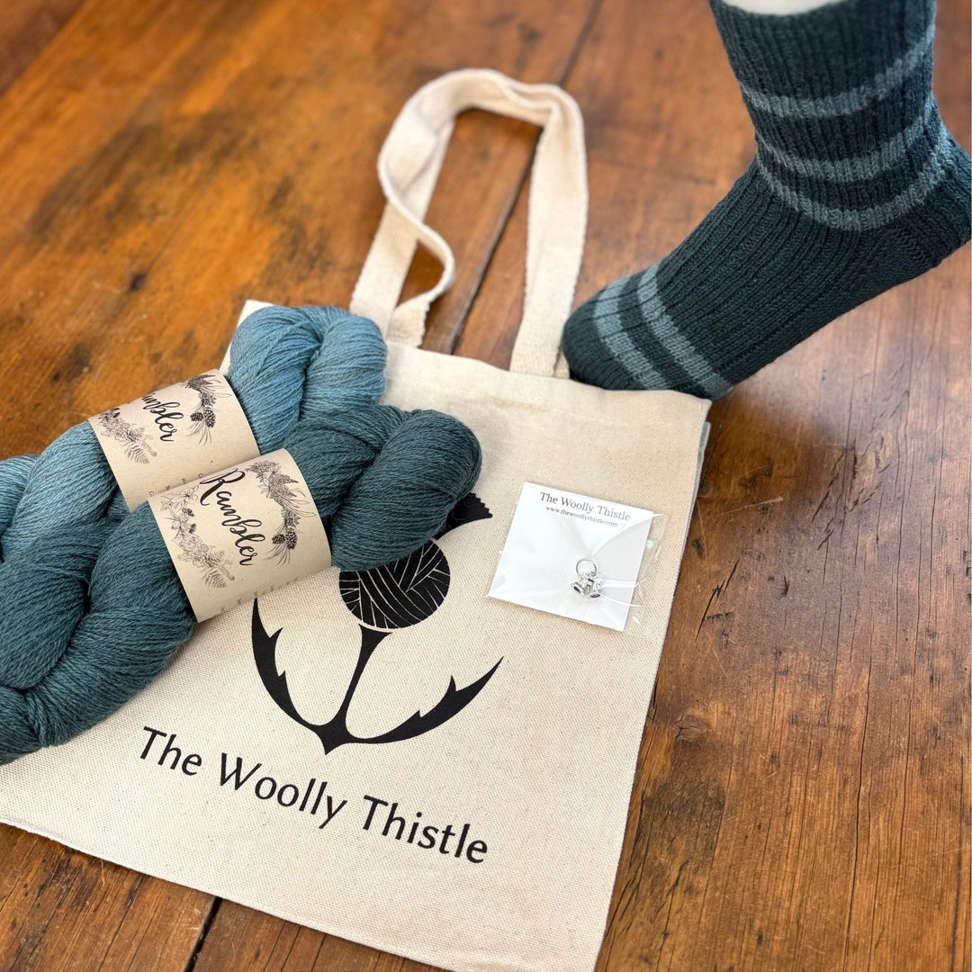 Burnside Socks Kit by Corinne Tomlinson in Rambler