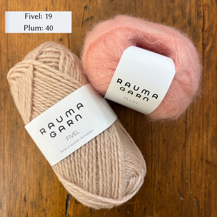 Vanilla's Big Sister Sweater by Corinne Tomlinson in Rauma Fivel and Plum