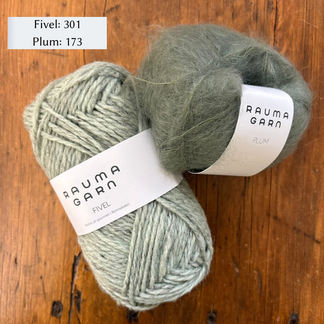 Vanilla's Big Sister Sweater by Corinne Tomlinson in Rauma Fivel and Plum