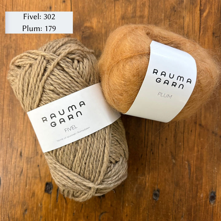 Vanilla's Big Sister Sweater by Corinne Tomlinson in Rauma Fivel and Plum