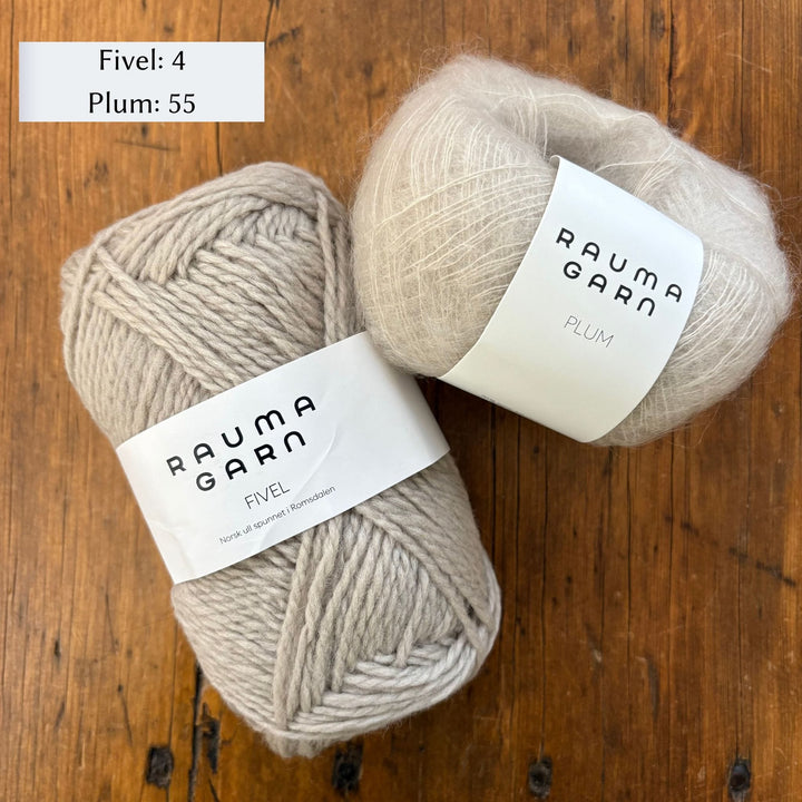 Vanilla's Big Sister Sweater by Corinne Tomlinson in Rauma Fivel and Plum