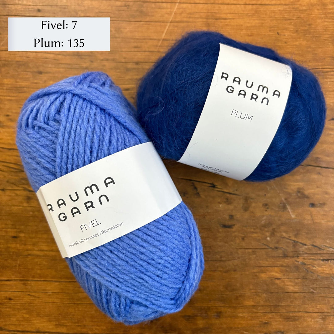 Vanilla's Big Sister Sweater by Corinne Tomlinson in Rauma Fivel and Plum