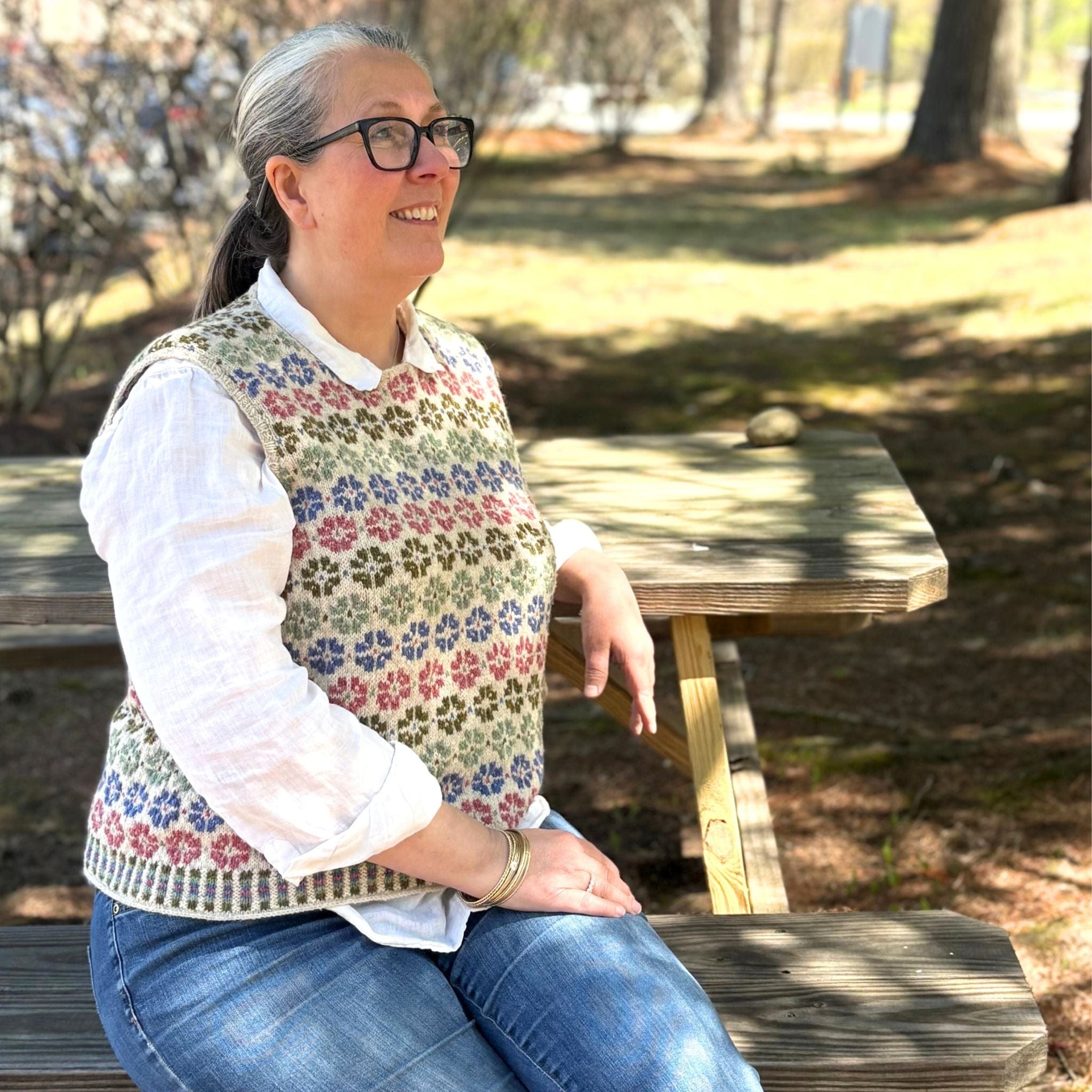 Flowers of Fortrose Vest Pattern – The Woolly Thistle