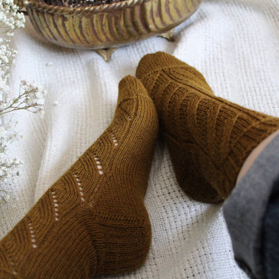 Golden Fern Socks by Fox & Folk in Rambler