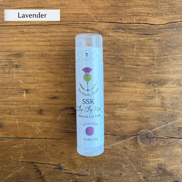 The Woolly Thistle SSK "Slip Slip Kiss" Natural Lip Balm