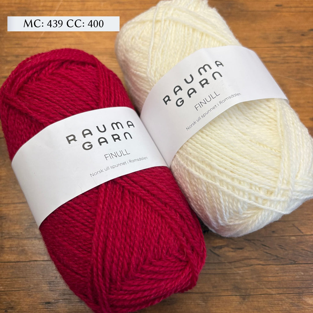 2-Color Tapestry Cowl Kit by Corinne Tomlinson in Rauma Finullgarn