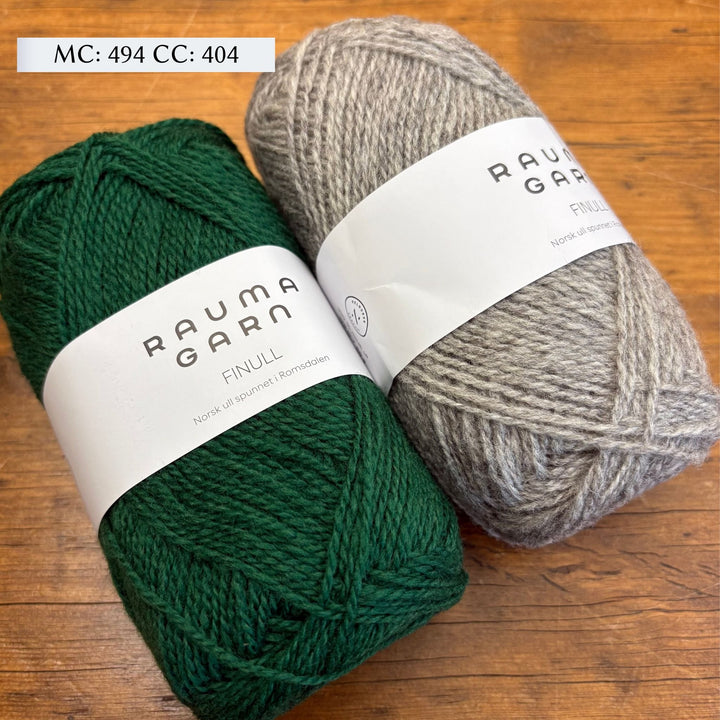 2-Color Tapestry Cowl Kit by Corinne Tomlinson in Rauma Finullgarn