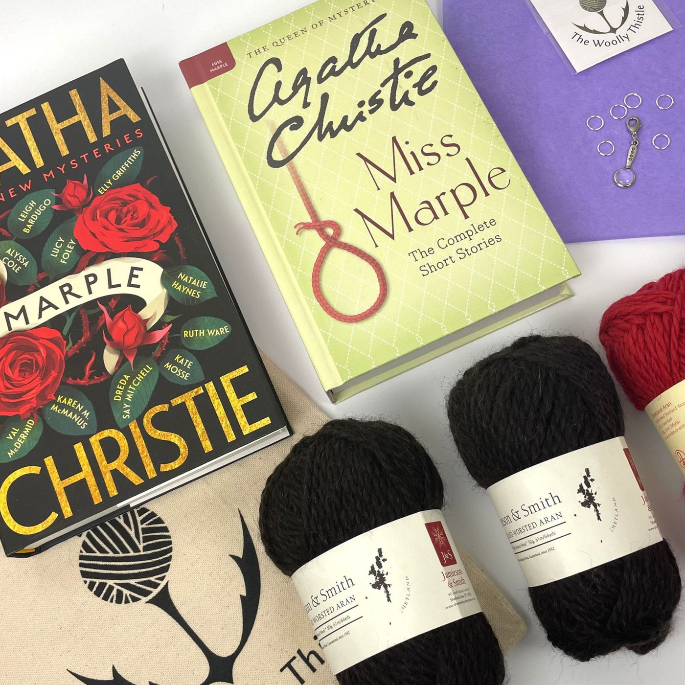 Agatha Christie Book Bundle featuring Jamieson & Smith Yarn