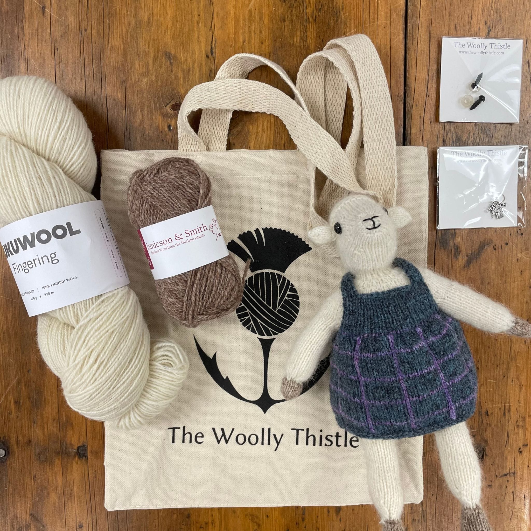 Mouche & Friends: Agi the Sheep Yarn Set – The Woolly Thistle