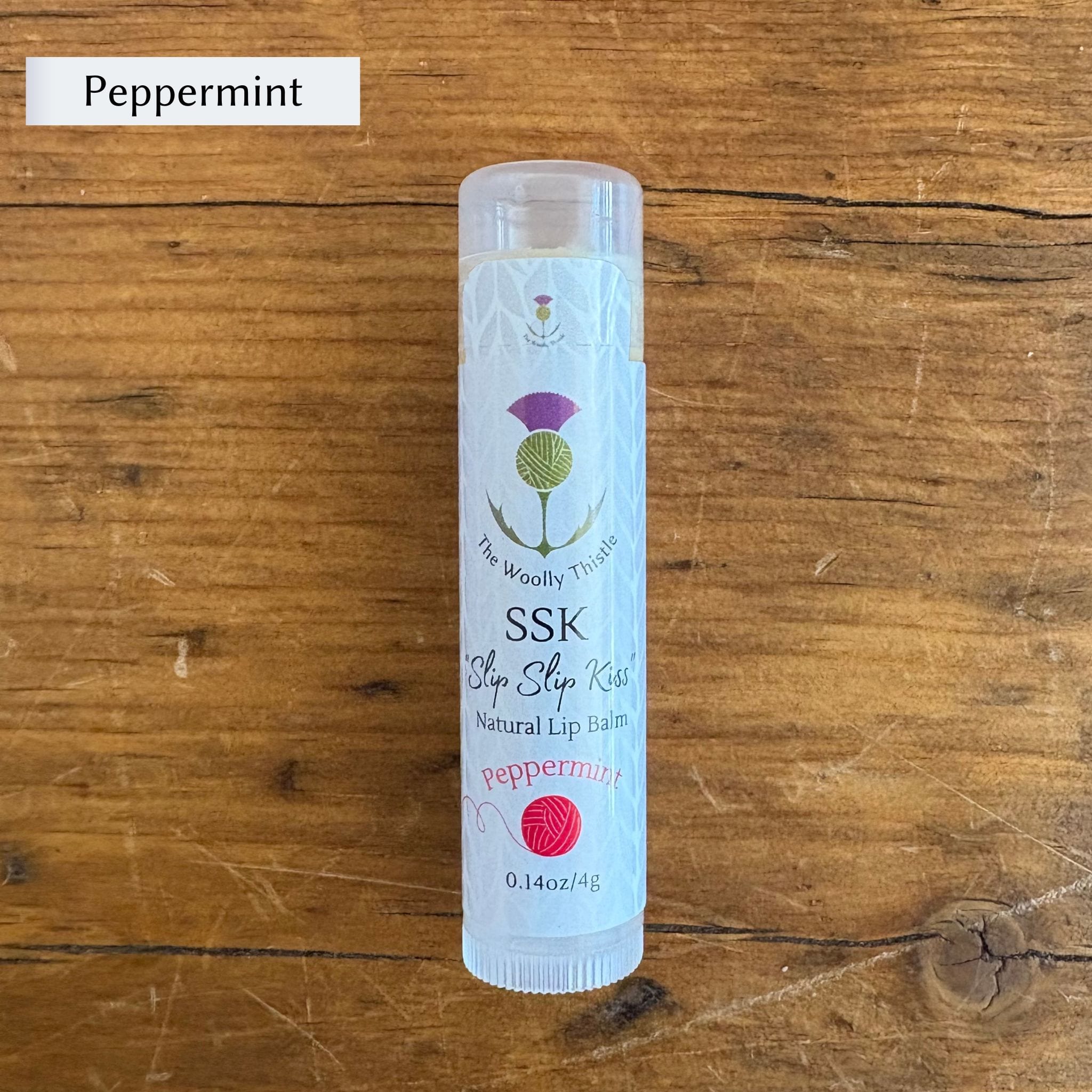 The Woolly Thistle SSK "Slip Slip Kiss" Natural Lip Balm