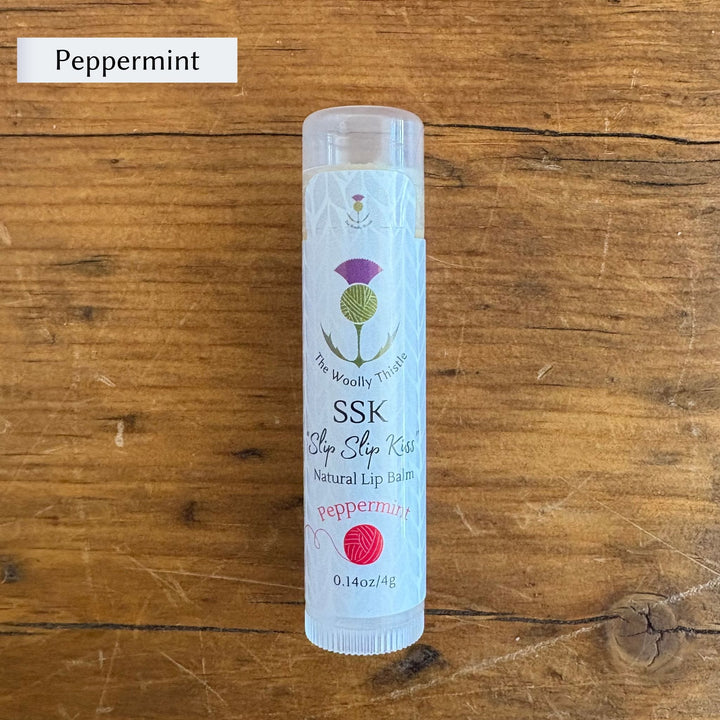 The Woolly Thistle SSK "Slip Slip Kiss" Natural Lip Balm