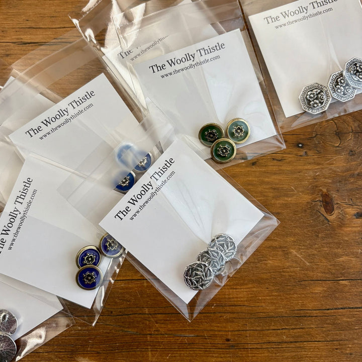 Pewter Buttons - Pack of 3