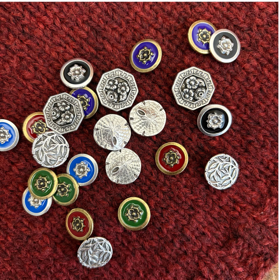 Pewter Buttons - Pack of 3