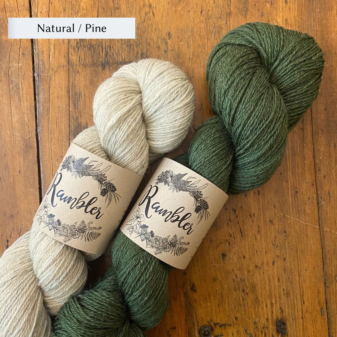 Sawtooth Mountains Socks in Rambler by Virginia Sattler-Reimer