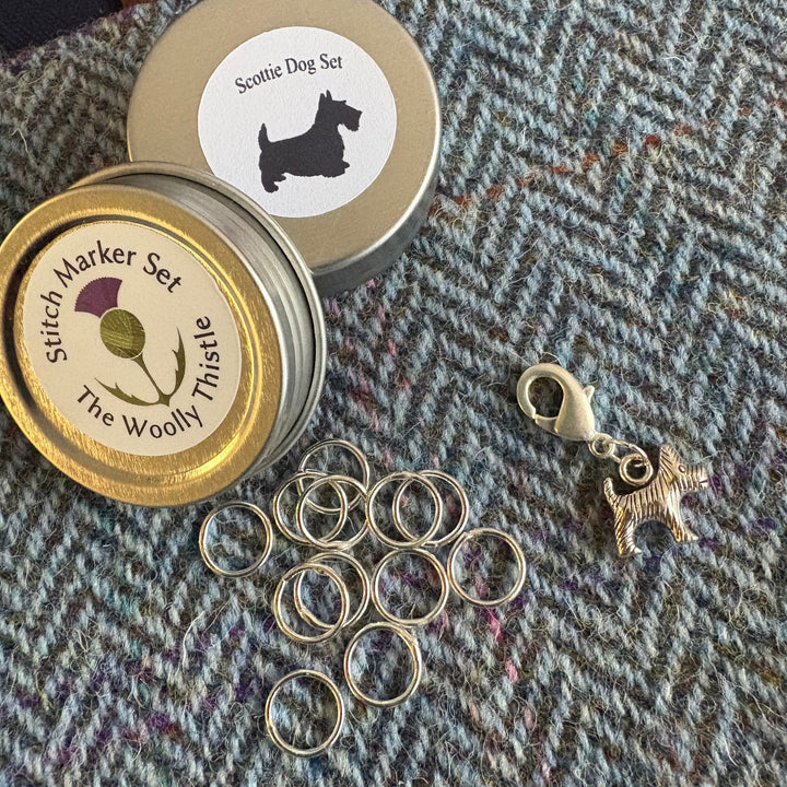 Scottie Dog Stitch Marker Set