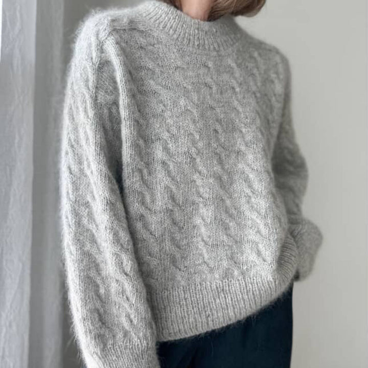 Shoreline Sweater by Ozetta in Fjallalopi and Le Petit Silk & Mohair