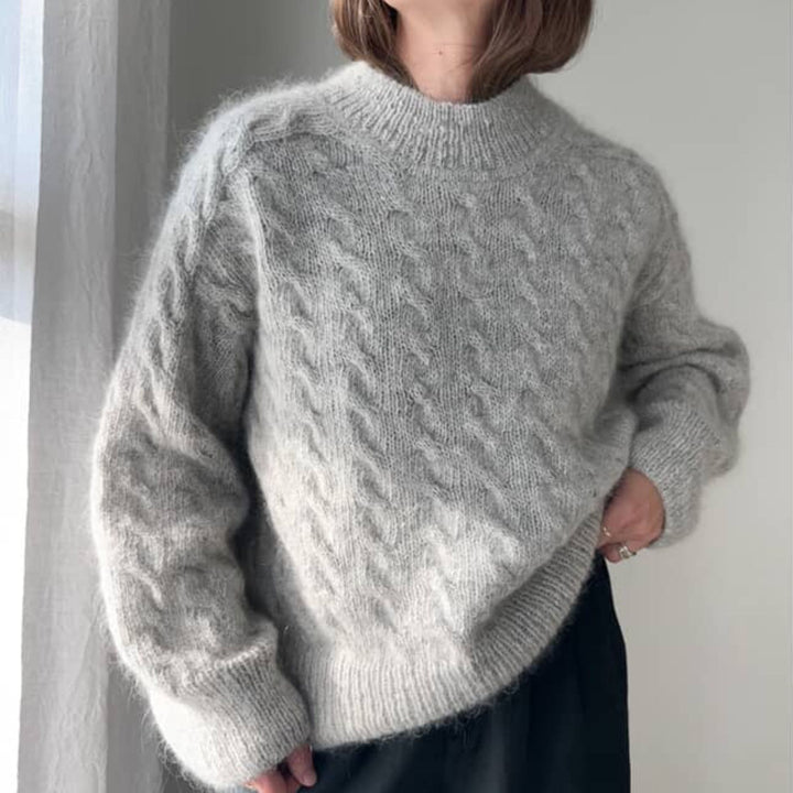 Shoreline Sweater by Ozetta in Fjallalopi and Le Petit Silk & Mohair