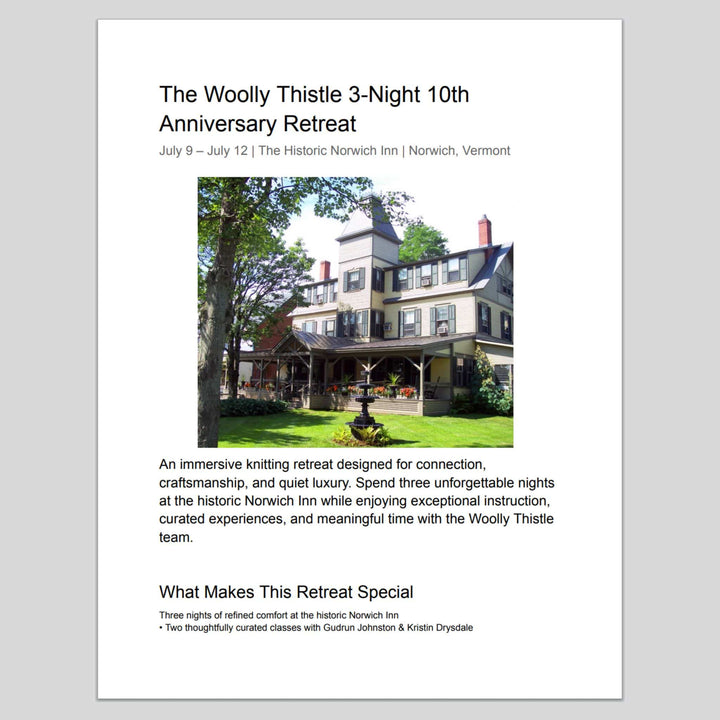 retreat Information Sheet
