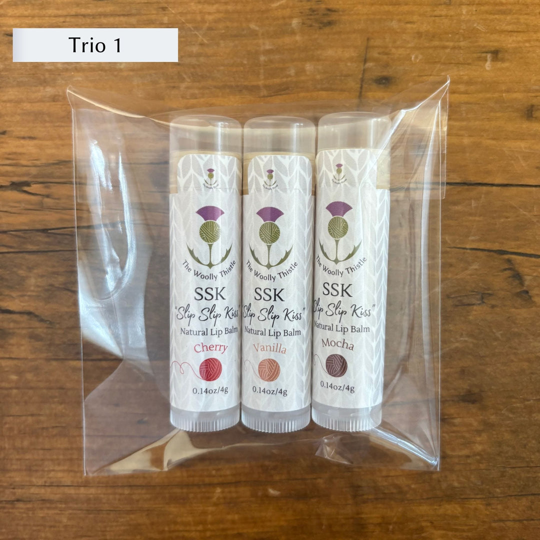 The Woolly Thistle SSK "Slip Slip Kiss" Natural Lip Balm