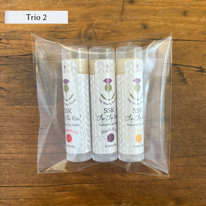 The Woolly Thistle SSK "Slip Slip Kiss" Natural Lip Balm