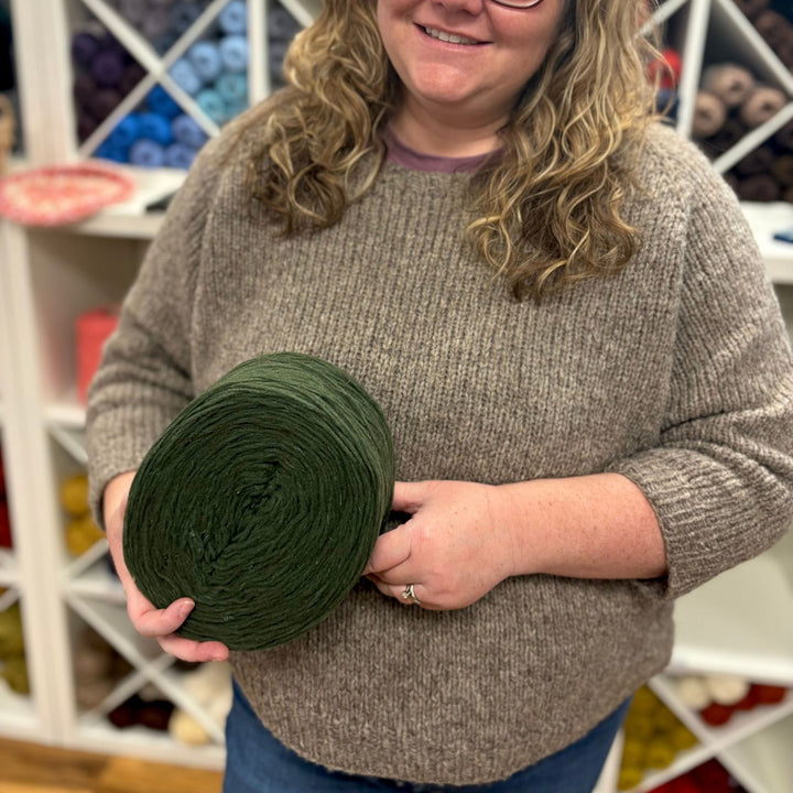 Vanilla's Big Sister Sweater by Corinne Tomlinson in WoolDreamers Manchelopis