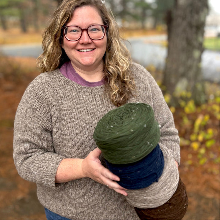 Vanilla's Big Sister Sweater by Corinne Tomlinson in WoolDreamers Manchelopis