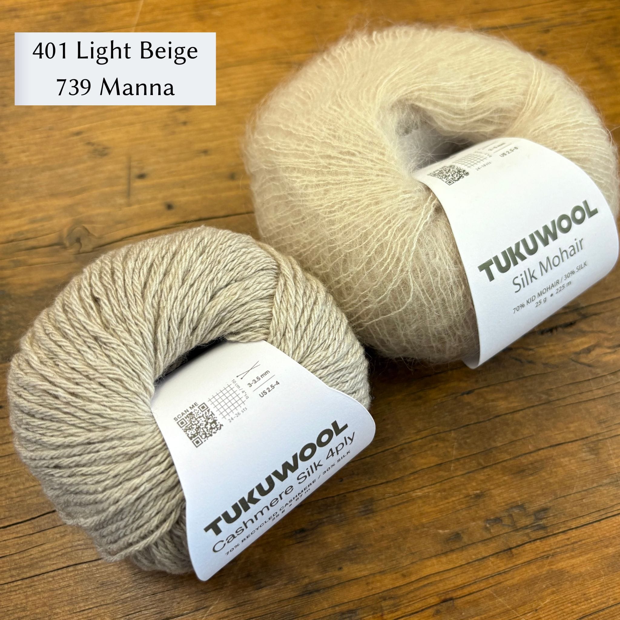 Distance Scarf DK by Olga Putano Designs in Tukuwool Cashmere Silk 4ply & Silk Mohair