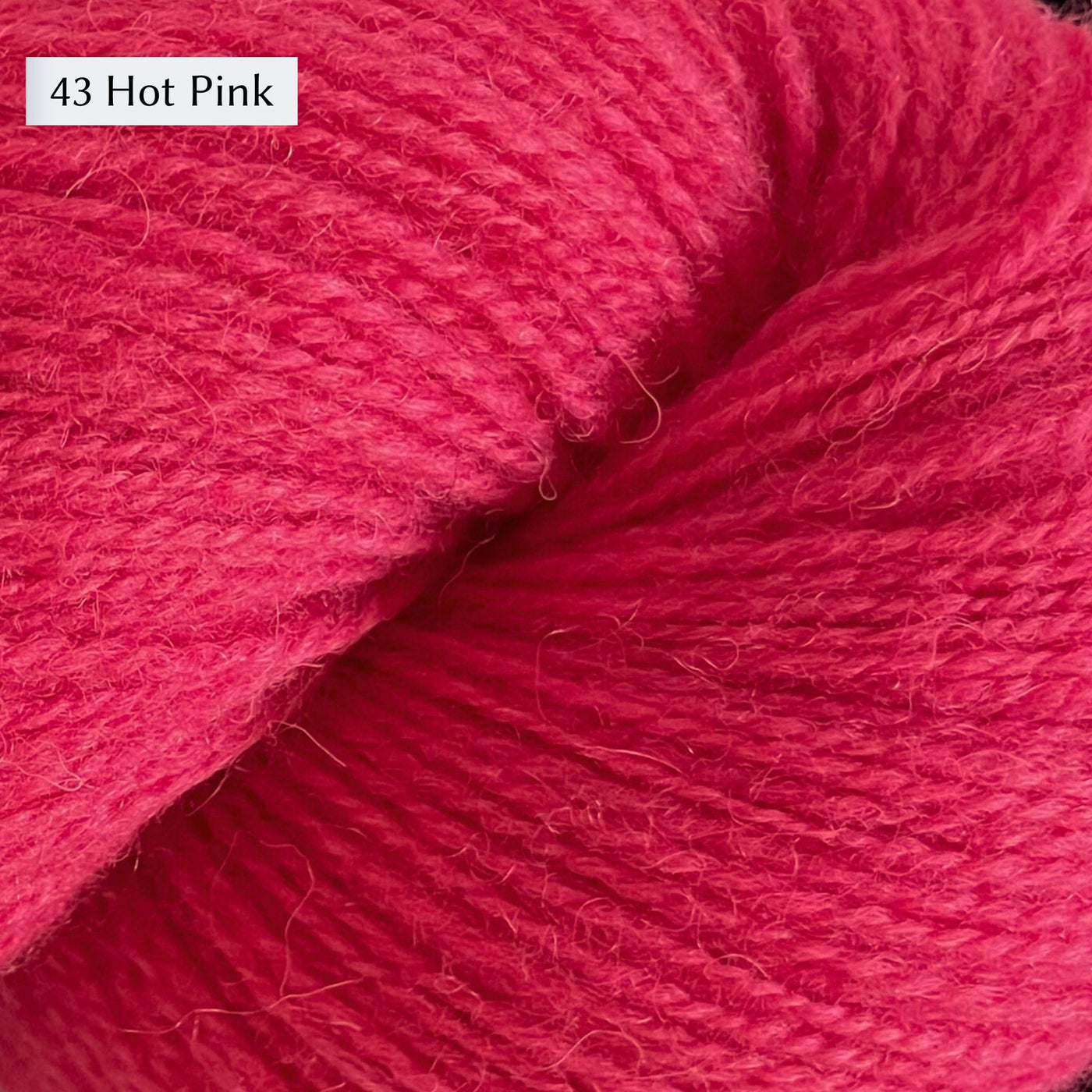 Hot Pink Shepherds Wool Sport Weight Yarn