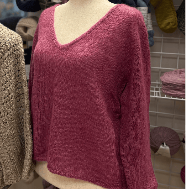 Cumulus Blouse by PetiteKnit in Tukuwool Silk Mohair