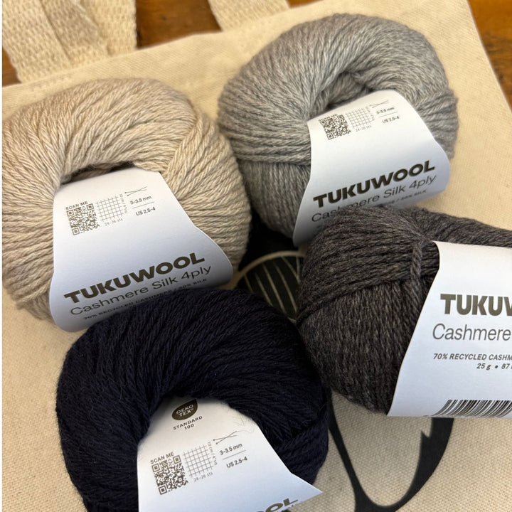 Distance Scarf by Olga Putano Designs in Tukuwool Cashmere Silk 4ply