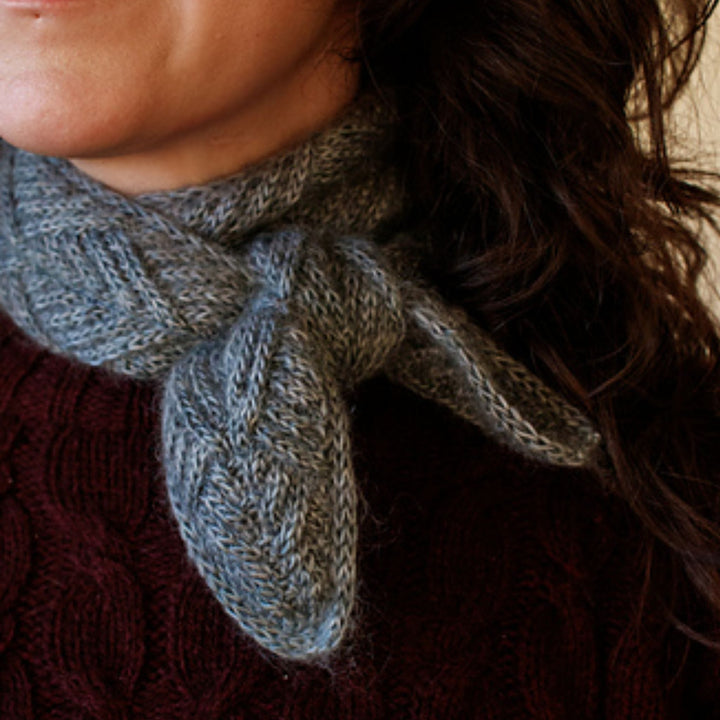Distance Scarf by Olga Putano Designs in Tukuwool Cashmere Silk 4ply