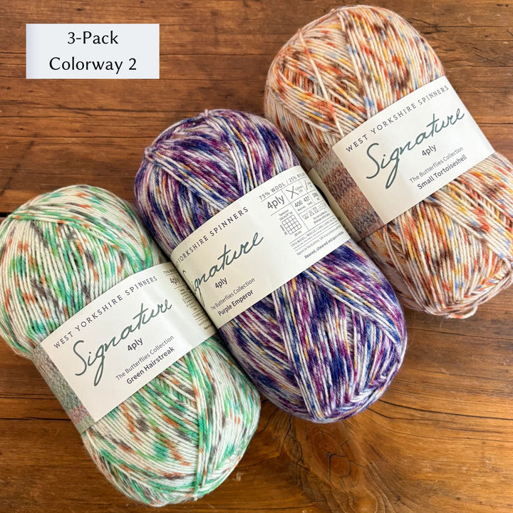 West Yorkshire Spinners (WYS) Signature 4 ply Yarn - Butterflies