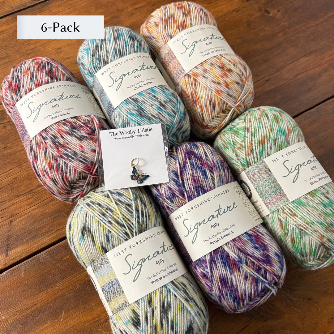 West Yorkshire Spinners (WYS) Signature 4 ply Yarn - Butterflies