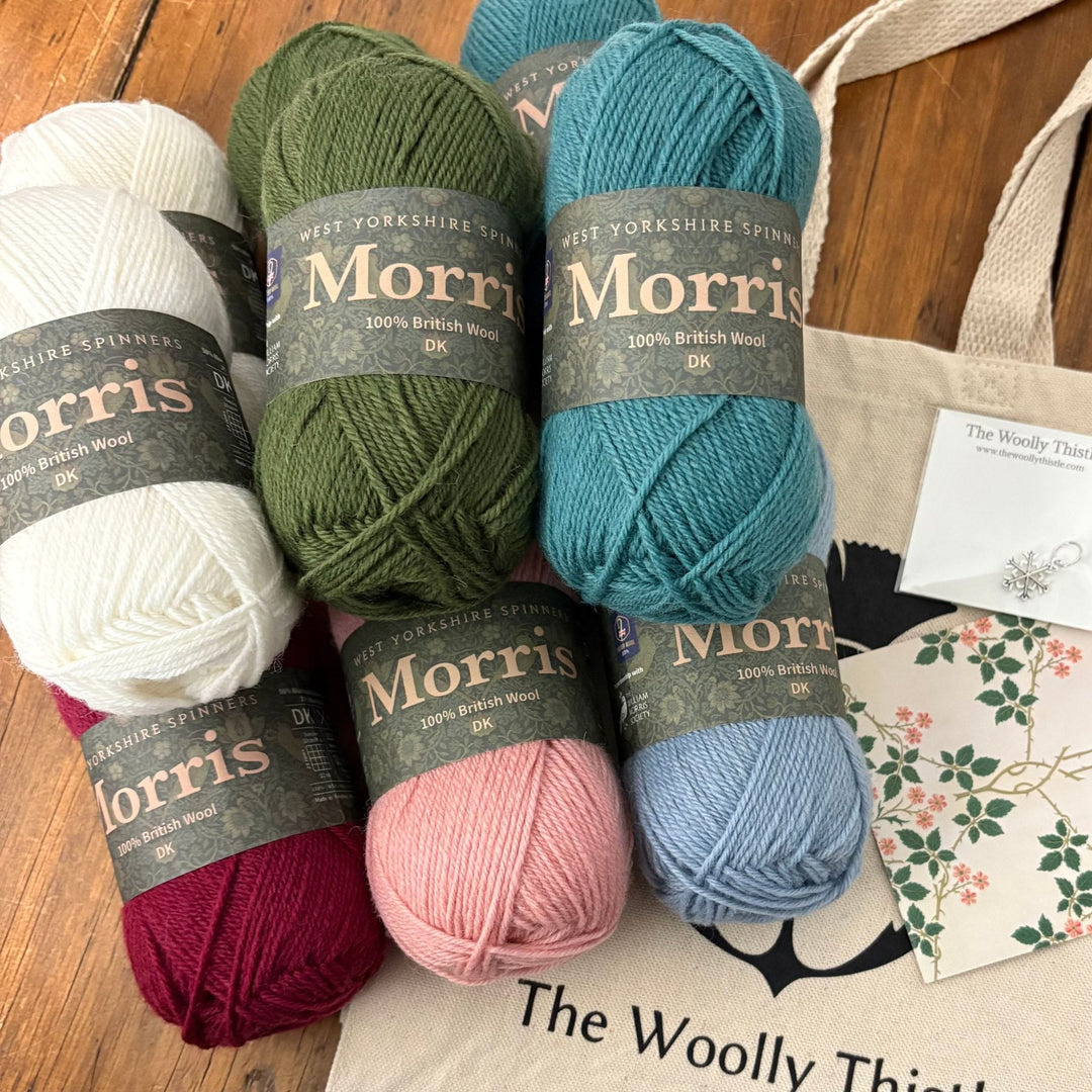 Golden Lily Reversible Cowl by Birch + Bliss in Morris DK