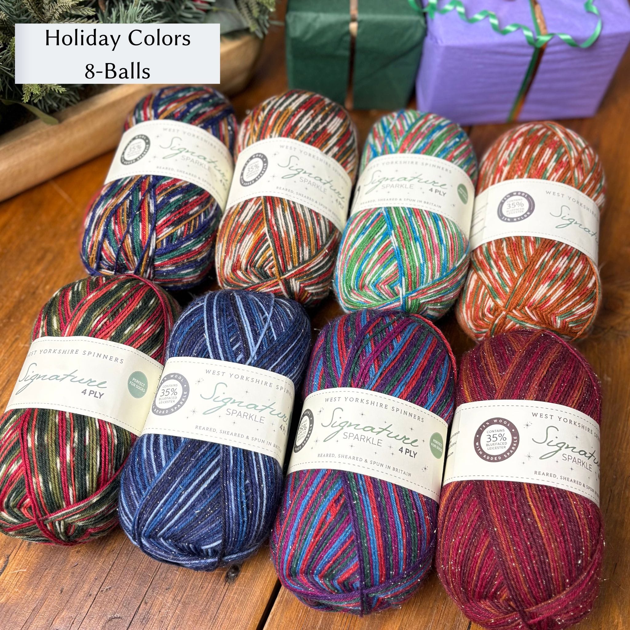 West Yorkshire Spinners (WYS) Signature 4 ply Yarn - Holiday Collection