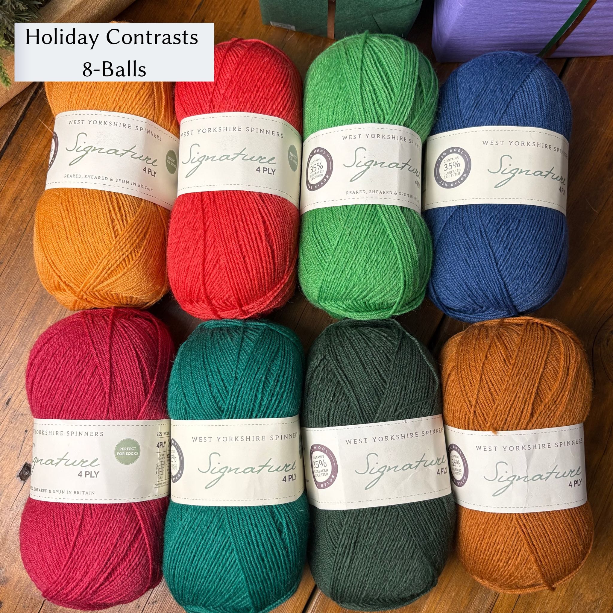 West Yorkshire Spinners (WYS) Signature 4 ply Yarn - Holiday Collection