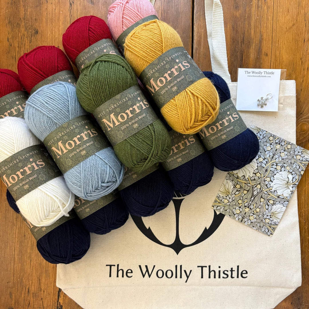 Strawberry Thief Blanket by Birch + Bliss in Morris DK