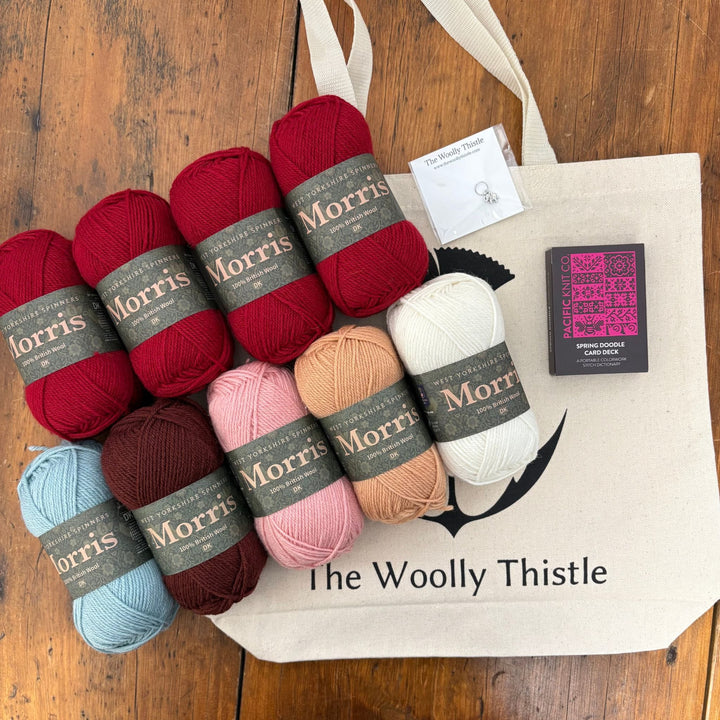 Design Your Own Spring Cowl Kit in Morris DK