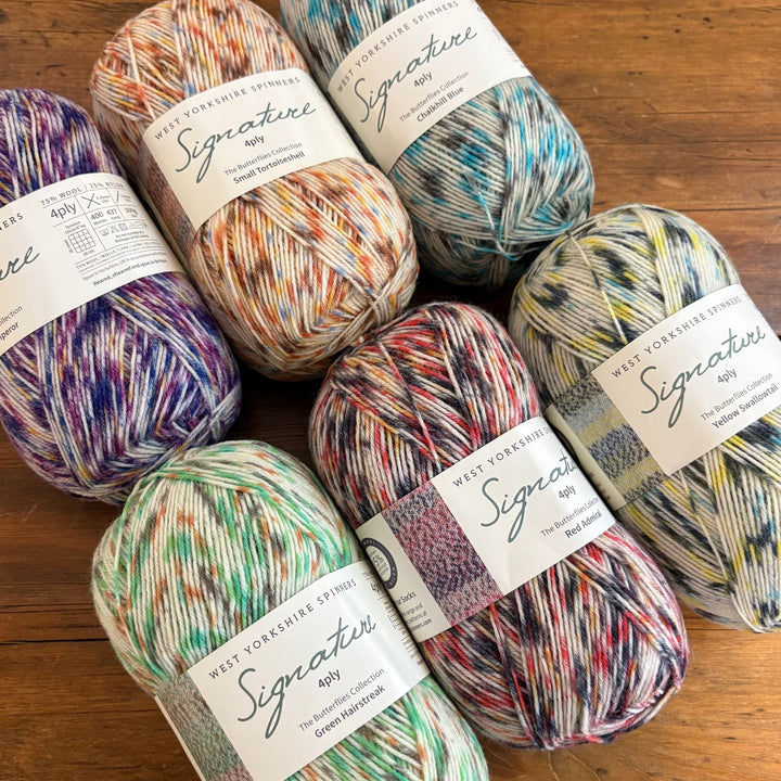 West Yorkshire Spinners (WYS) Signature 4 ply Yarn - Butterflies