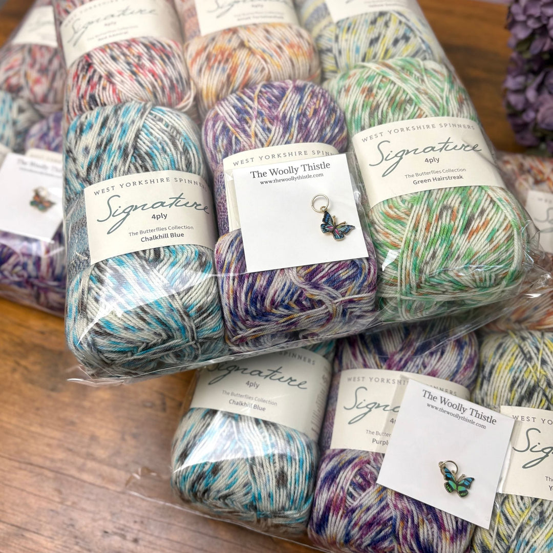 West Yorkshire Spinners (WYS) Signature 4 ply Yarn - Butterflies