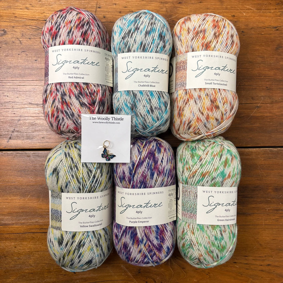 West Yorkshire Spinners (WYS) Signature 4 ply Yarn - Butterflies
