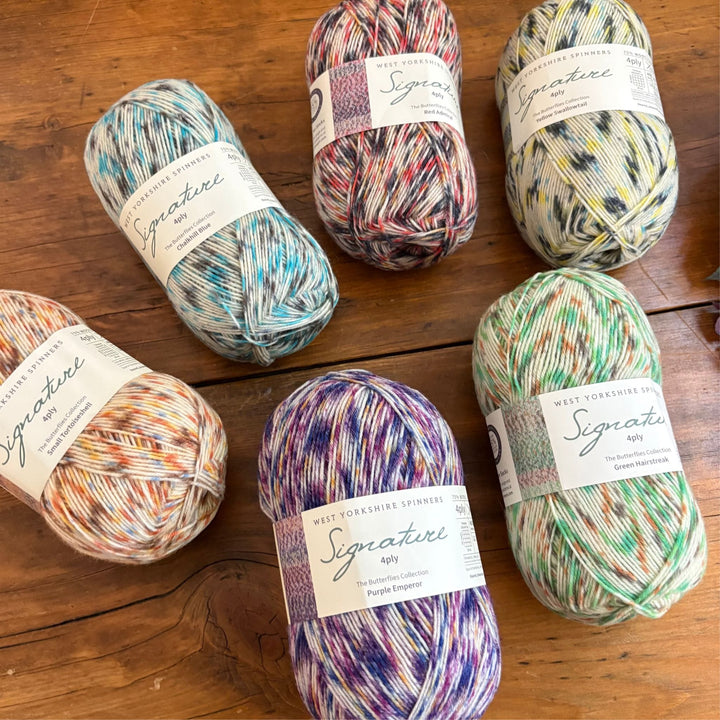 West Yorkshire Spinners (WYS) Signature 4 ply Yarn - Butterflies